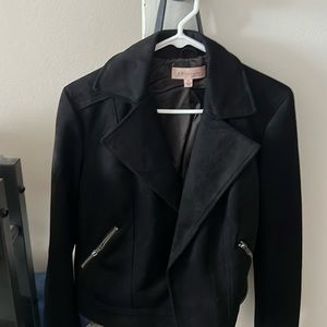 Philosophy Black Suede Short Jacket
